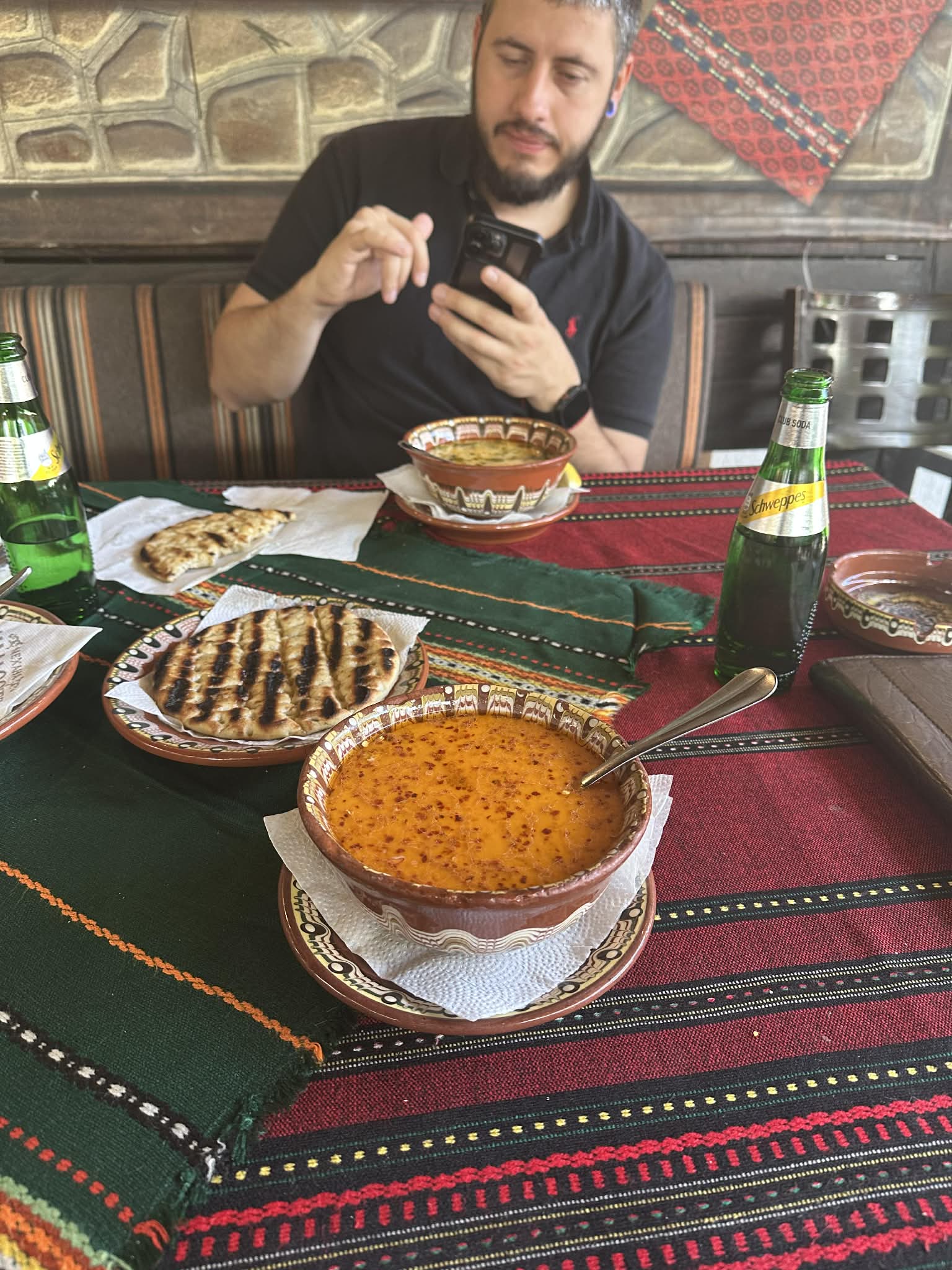 Alex at restaurant